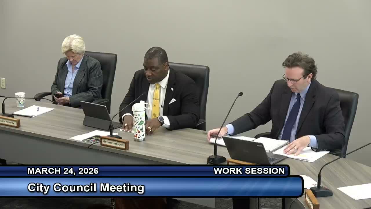 Council and staff honor outgoing city manager in brief ceremony