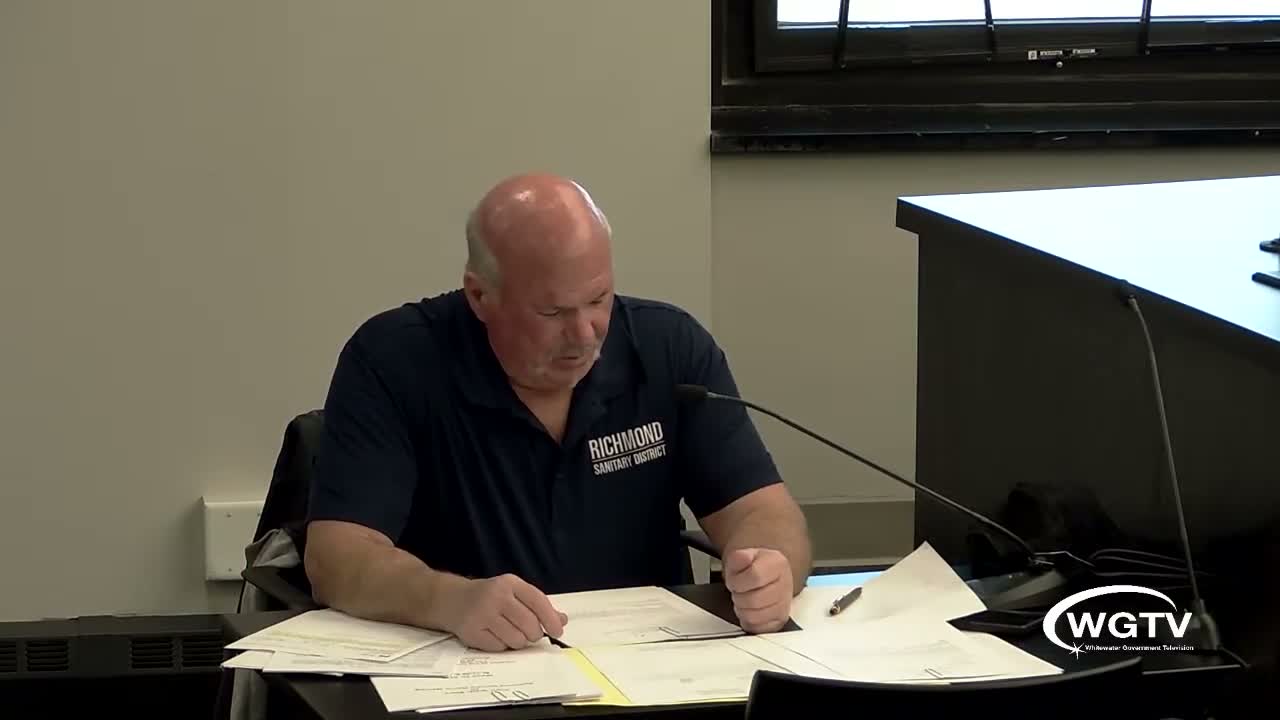 Board approves sewer‑utility reimbursement for landfill leachate treatment