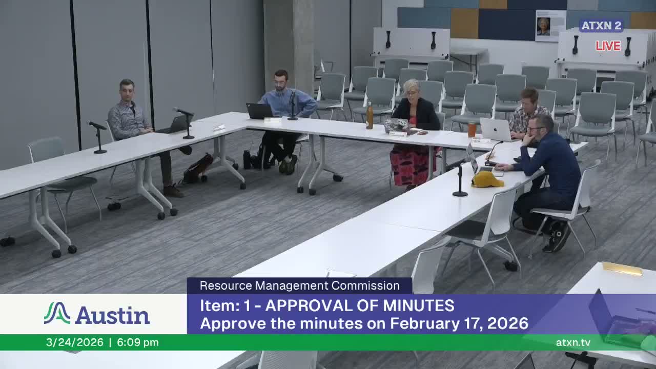 Resource Management Commission flags budget priorities, tables item and schedules franchise review