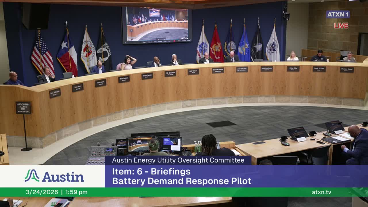 Austin Energy reports $119M over‑collection and reviews 12 All‑Resource RFP proposals, none for local utility‑scale solar