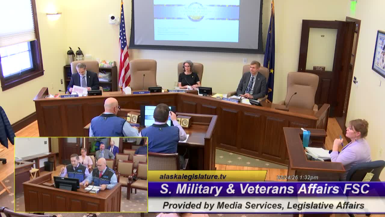 DMVA tells finance subcommittee it will seek no new state general fund for FY27, requests federally funded positions