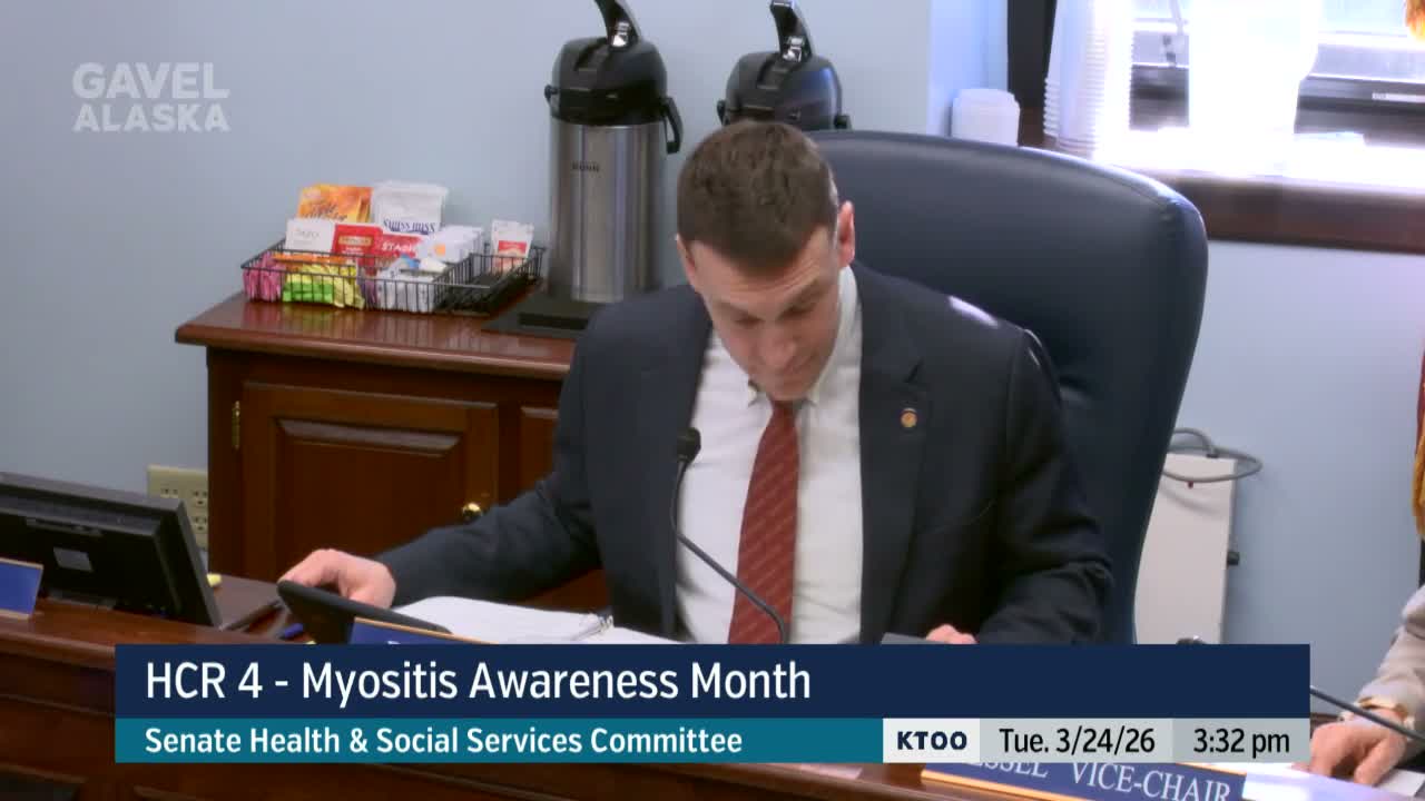 Senate health committee adopts Myositis Awareness Month resolution