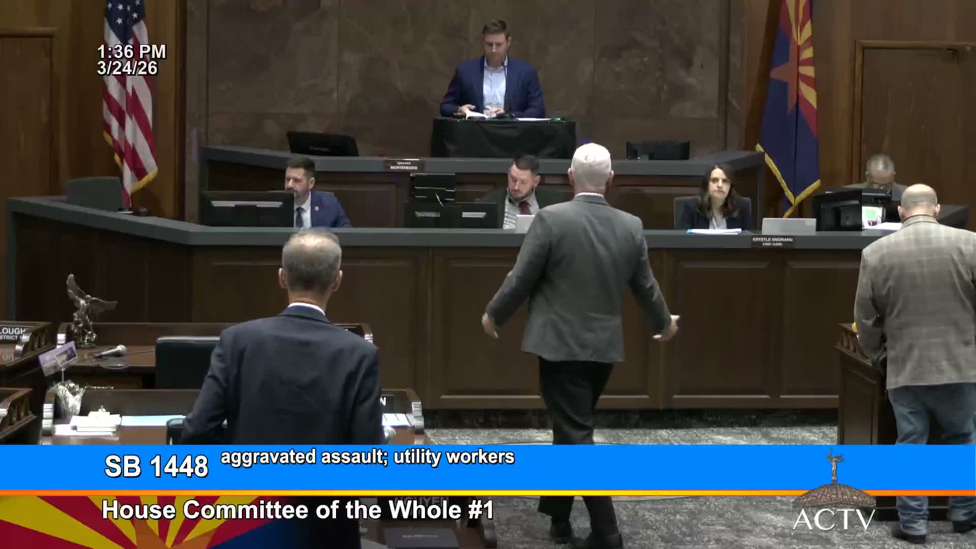 House committee backs bill making assaults on utility workers aggravated when on duty