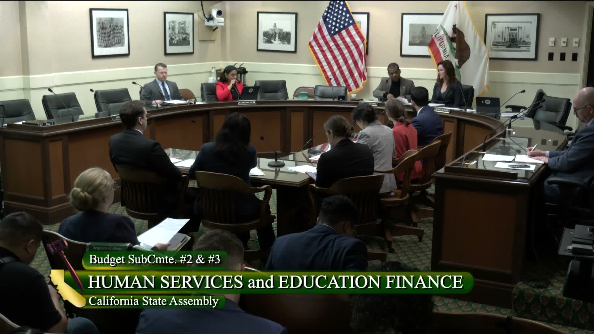 Panel debates family-fee changes, attendance rules and prospective-pay costs; backs $11.5M wildfire recovery grants