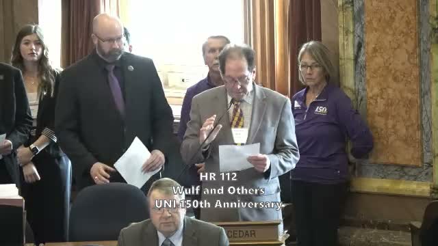 House adopts resolution honoring University of Northern Iowa’s 150th anniversary