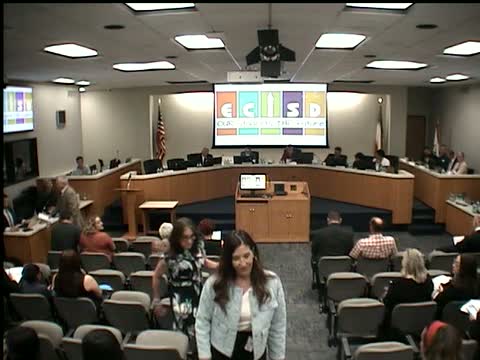 ECISD board opens and closes public hearing, then approves 2025–26 targeted and local improvement plans