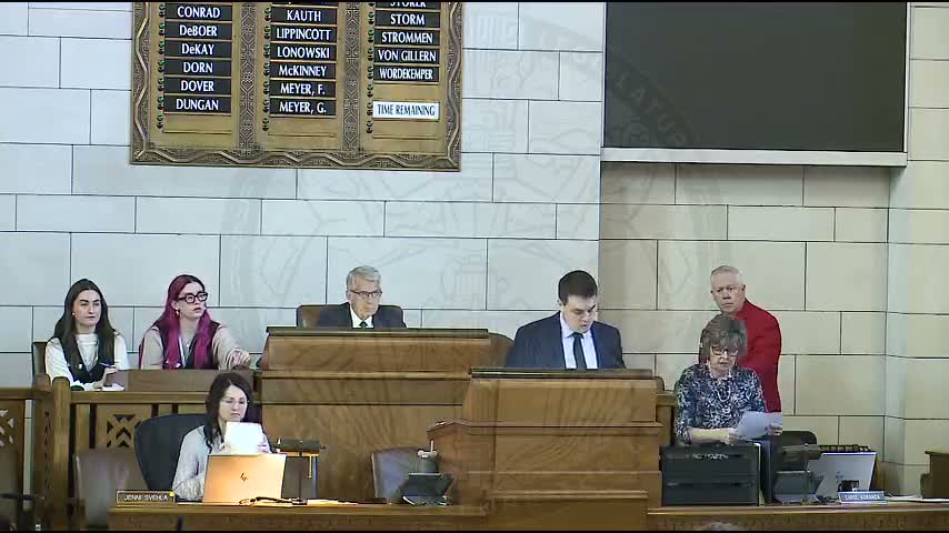 Nebraska senators clash over $3.5 million one‑year scholarship gap in budget