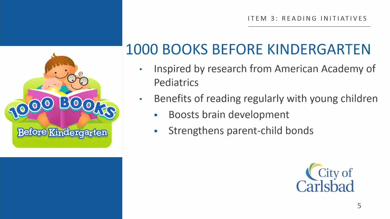 Carlsbad launches multi-tier youth reading challenges and names 'Stay True' for Carlsbad Reads Together 2026