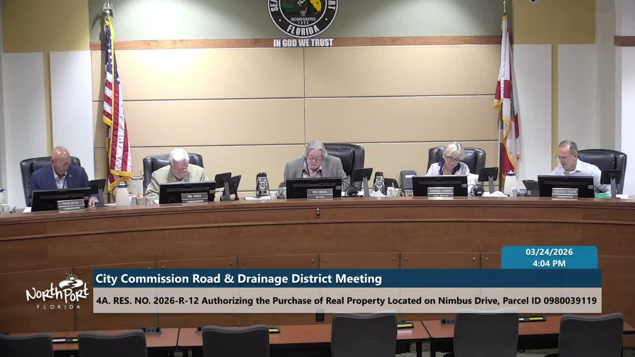 North Port approves purchase of nonbuildable North Yorkshire Street parcel to secure right-of-way access