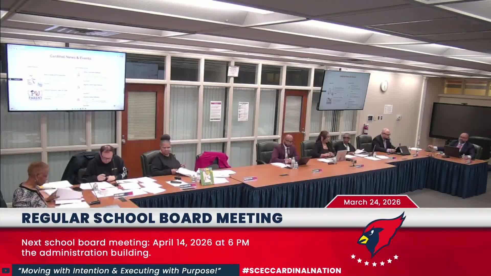 What the board voted on March 24: internships, contracts, voting site, bond timeline and fund reconciliation