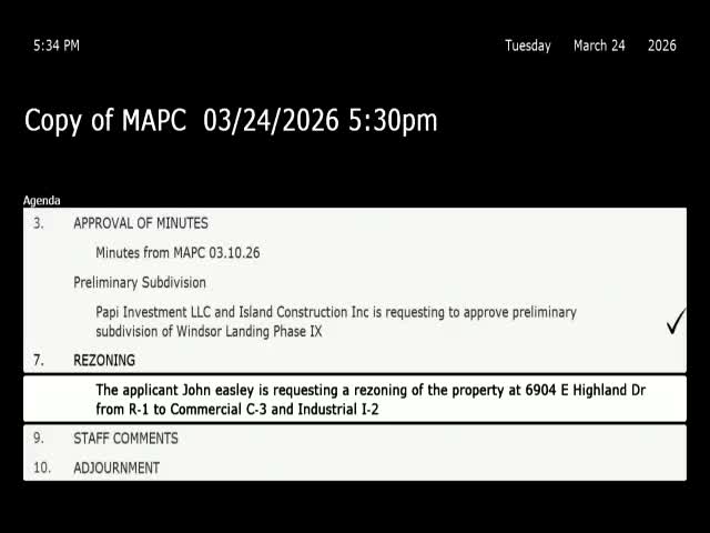 Commission approves rezoning at 6904 East Highland Drive after resident noise concerns