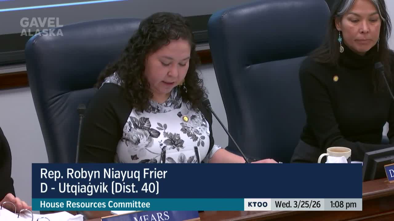 House Resources Committee hears HB 381 to replace property tax for Alaska LNG with volumetric levy