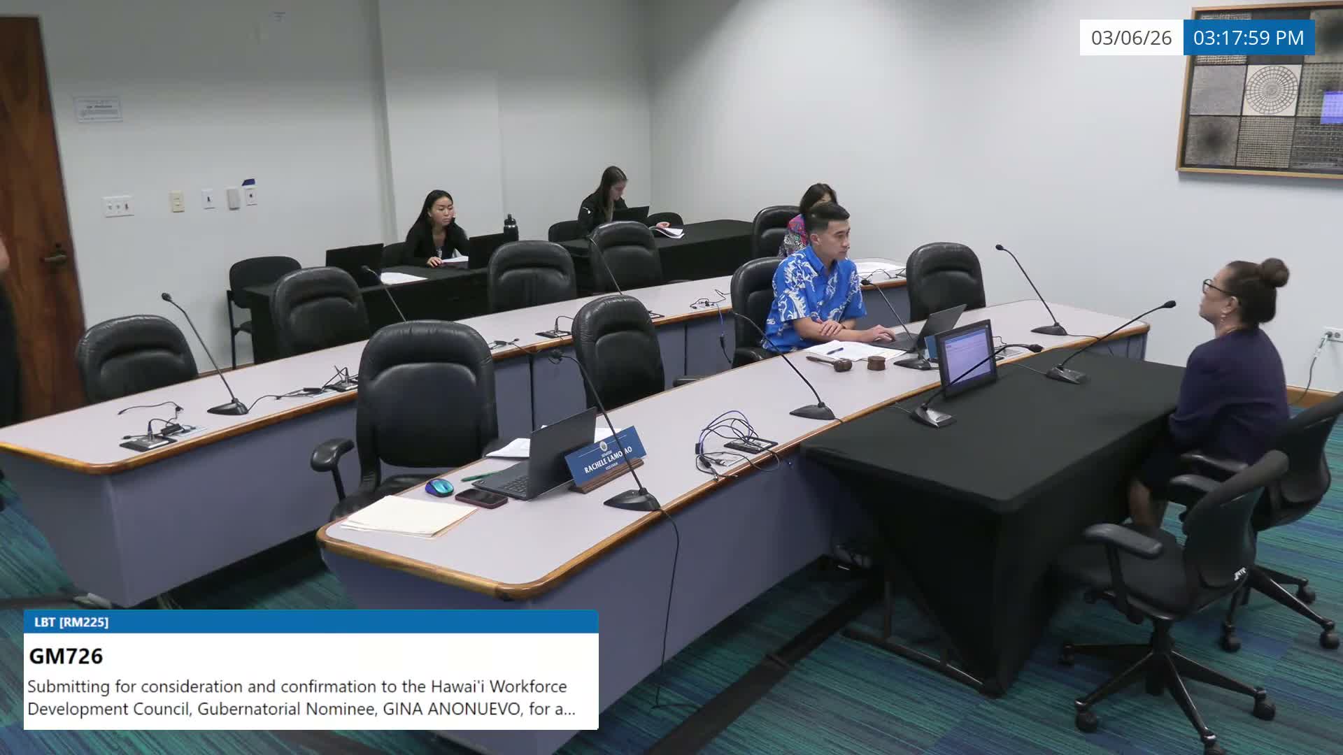 Senate committee confirms Gina Ananuevo to Workforce Development Council; nominee highlights career-path programs and outreach