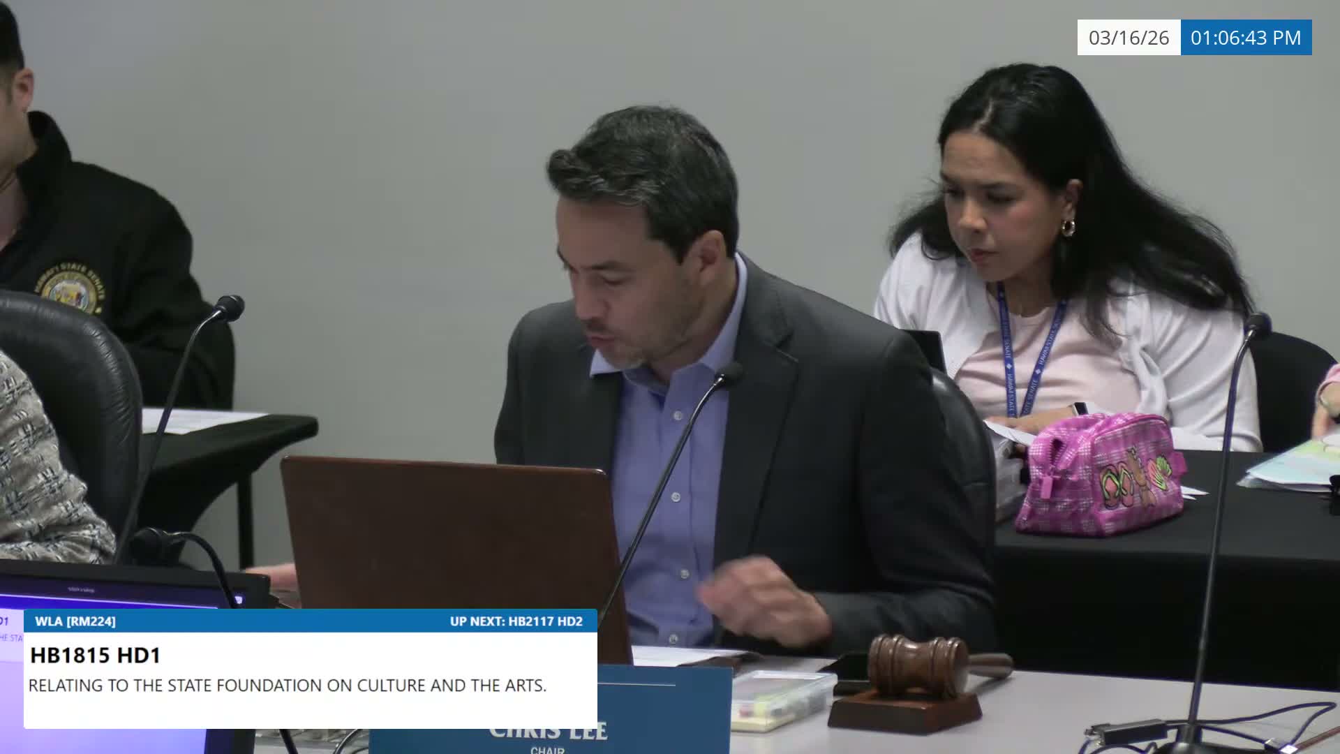 Panel approves bill applying existing grant standards to performing arts grants