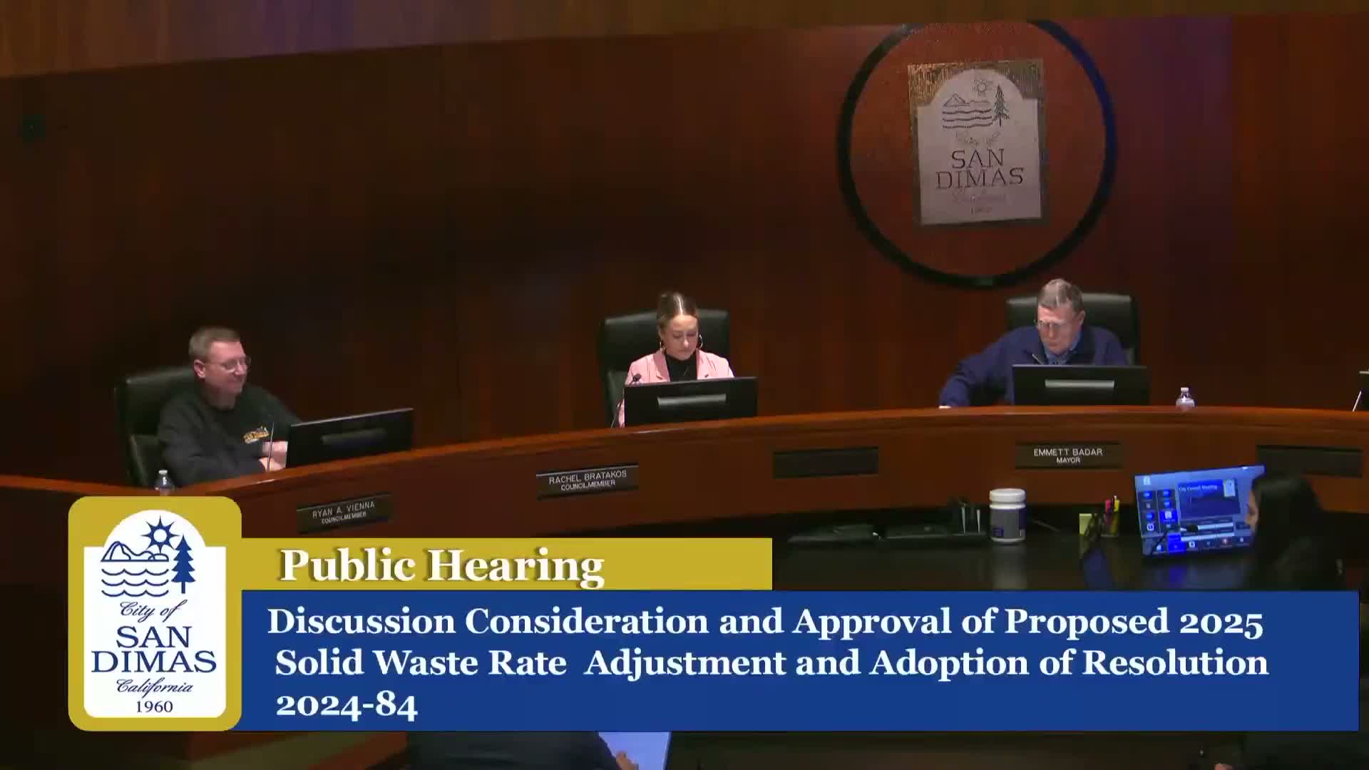 San Dimas adopts 2.99% solid-waste rate increase for 2025