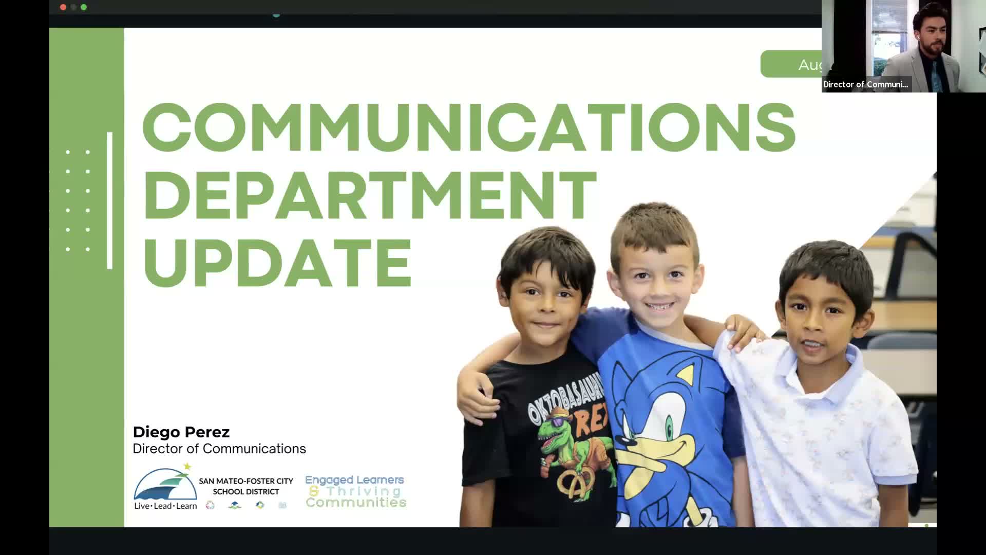 Communications director reports spike in website and ParentSquare engagement as district returns to school