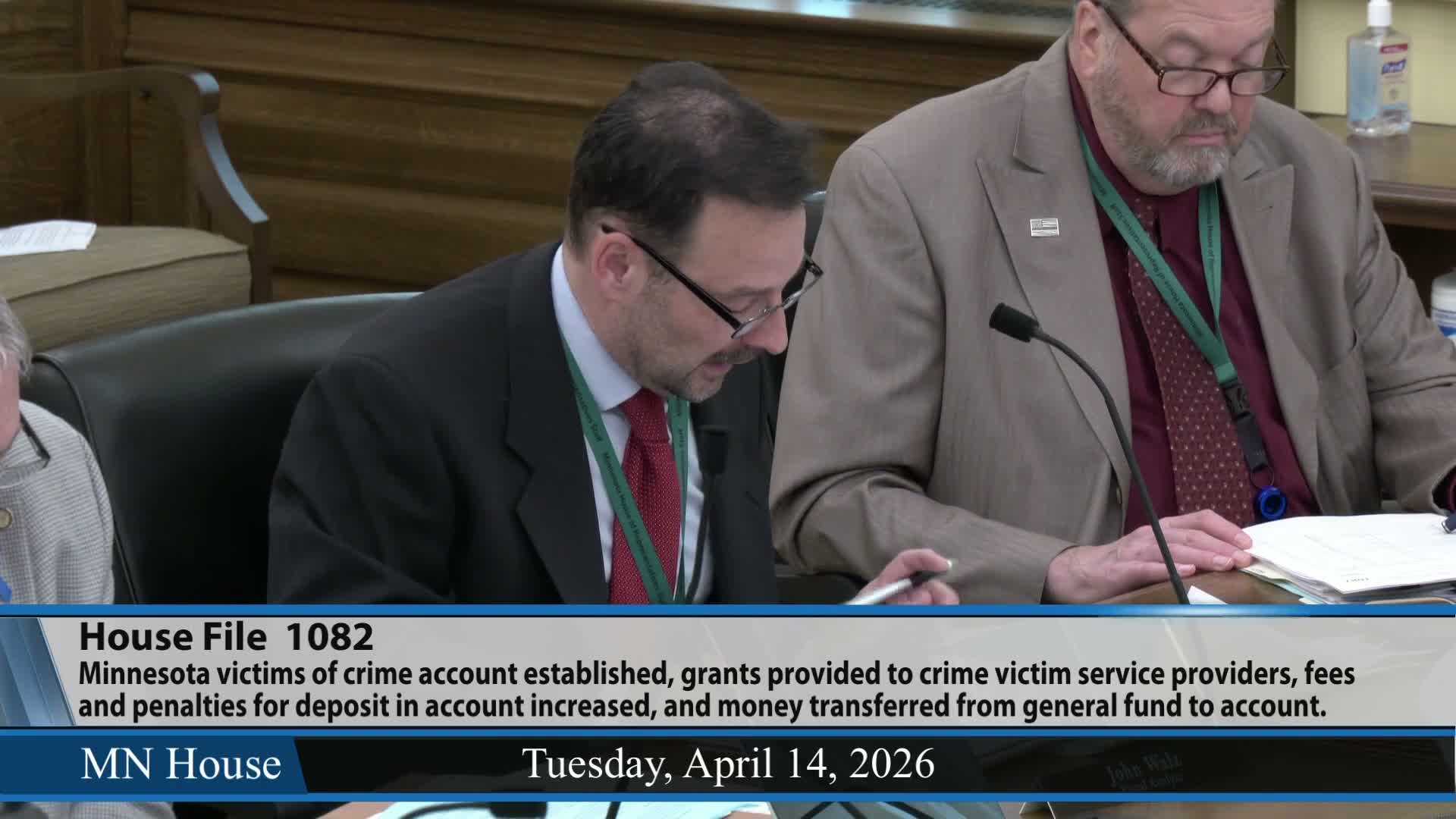 Witnesses urge lawmakers to add $12 million to Minnesota victims of crime account in HF1082