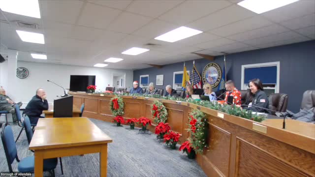 Allendale council introduces 2025 salary ordinance, approves consent agenda including Crestwood concession and Teamsters MOU