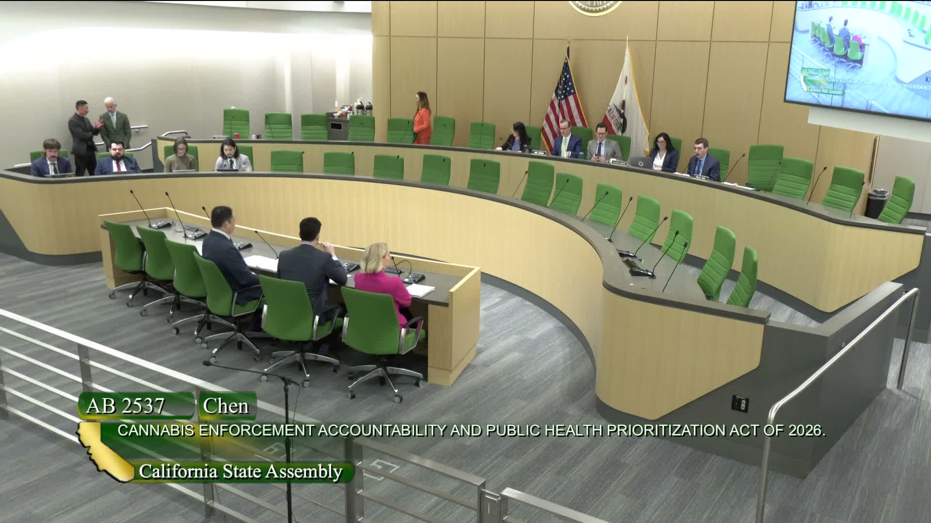 Assembly Business and Professions Committee advances a slate of bills on cannabis rules, consumer safety and health‑care protections
