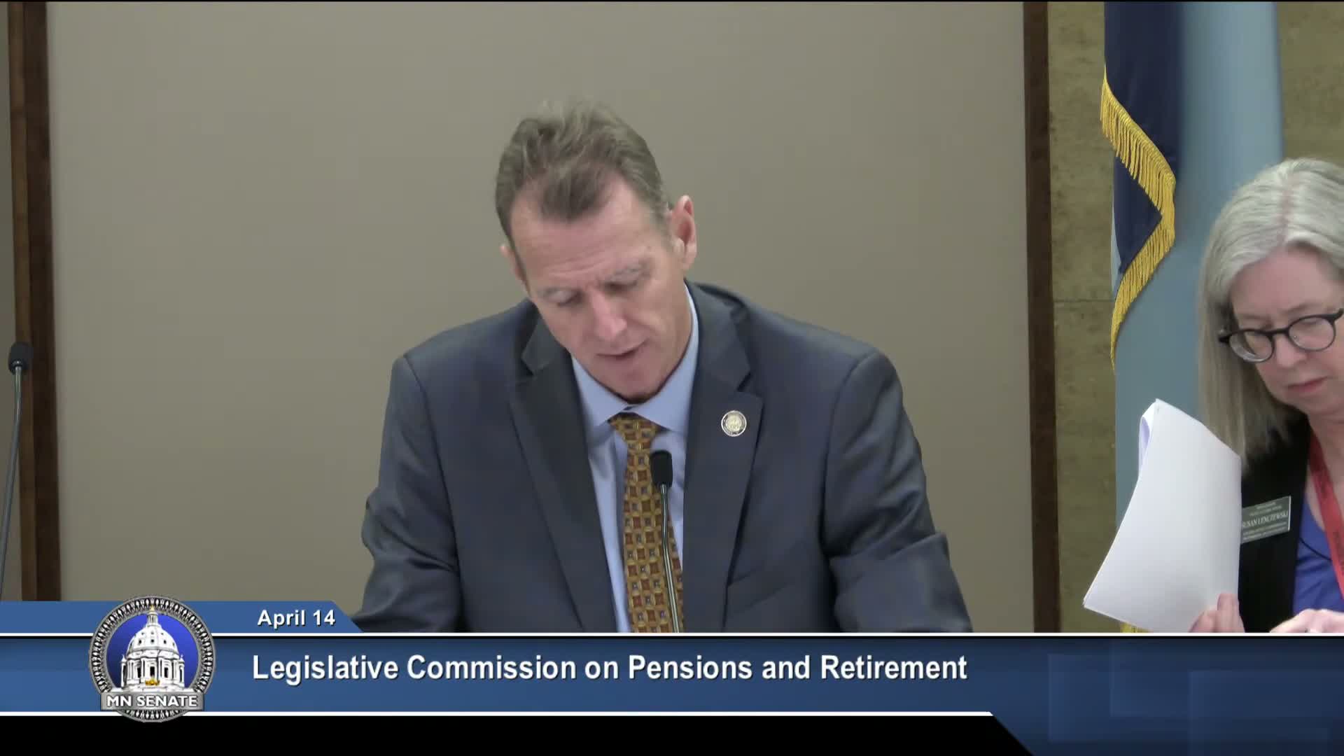 Proposal to shorten fire‑relief vesting to 10 years draws strong debate; commission adopts technical and fraud amendments and lays bill over