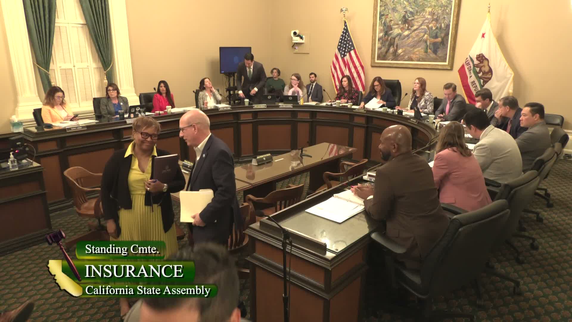 Assembly Insurance Committee advances wildfire‑mitigation, FAIR Plan, aerial‑image and genetic‑data bills; moratorium extension moves forward
