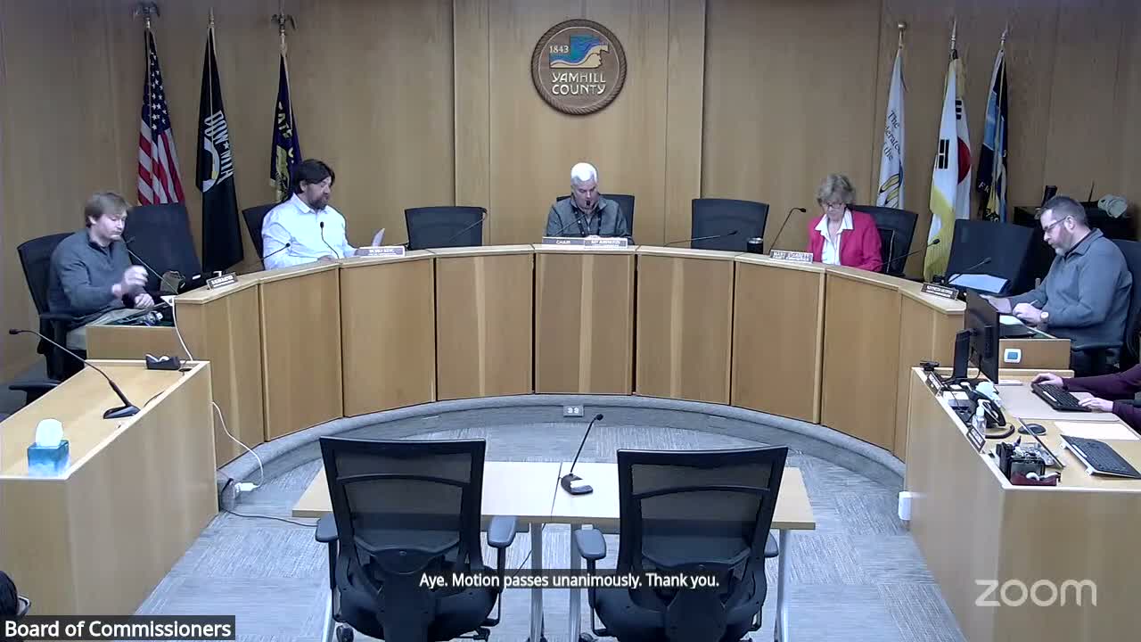 Yamhill County commissioners approve land-use change, grant application and several contract amendments