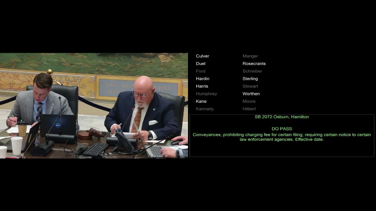 Humphrey questions retroactivity in SB 137 as committee advances the bill
