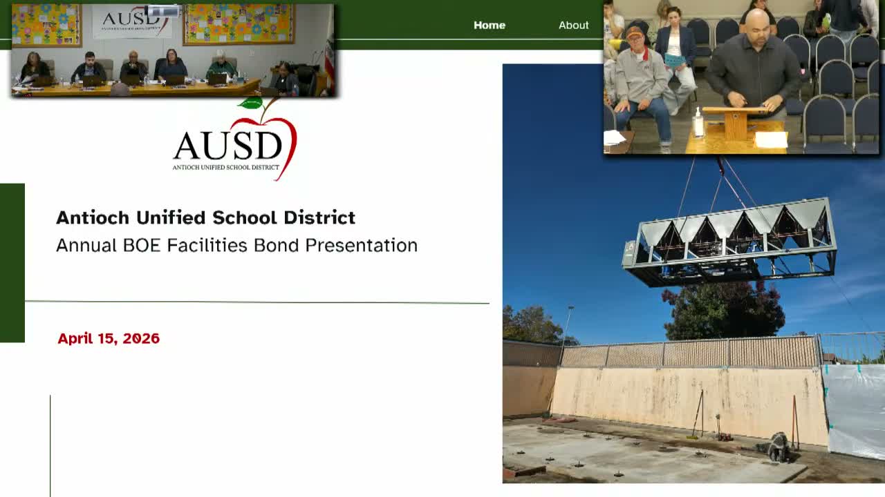 Antioch Unified outlines $195M Measure B bond program and oversight steps