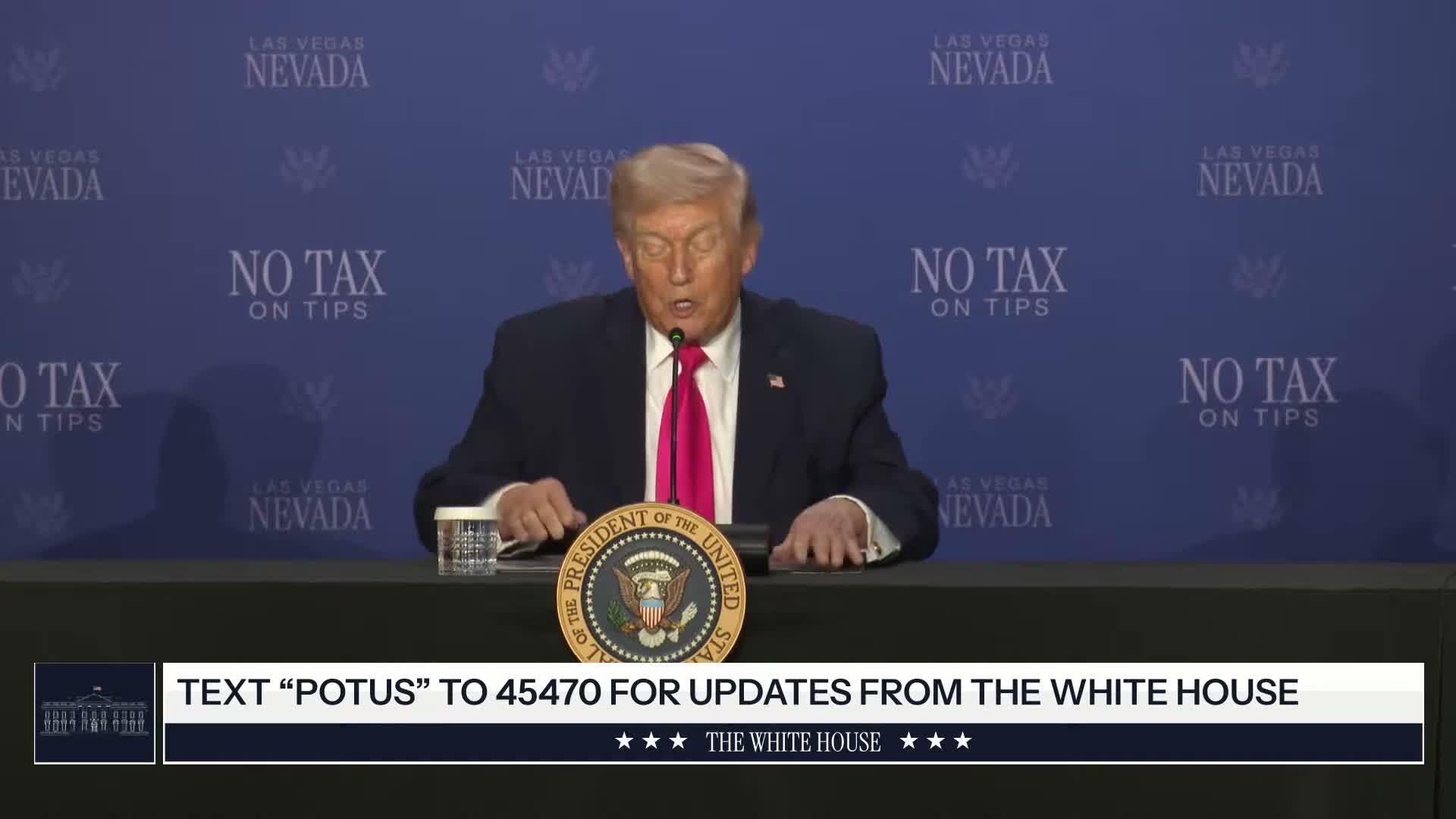 Trump touts 'no tax on tips' and sweeping tax cuts at Las Vegas rally