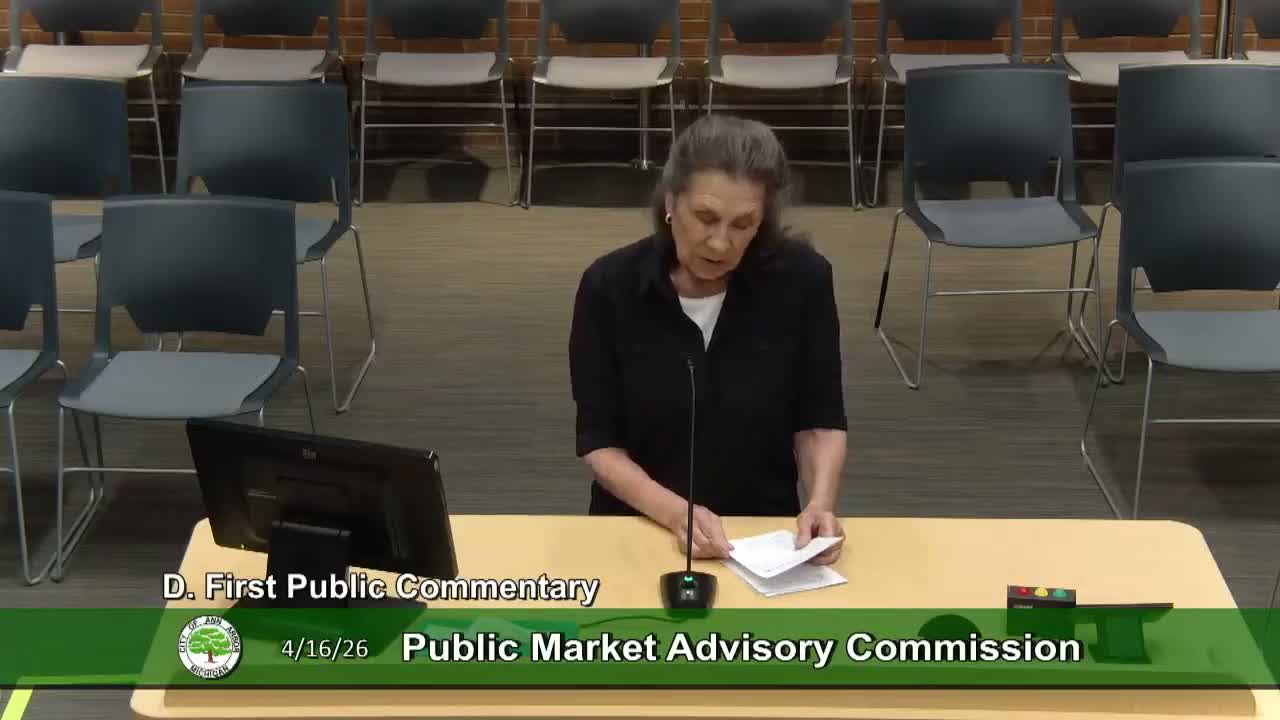 Vendors and public commenters press market staff on aggressive soliciting; city program to pilot $500 in market tokens