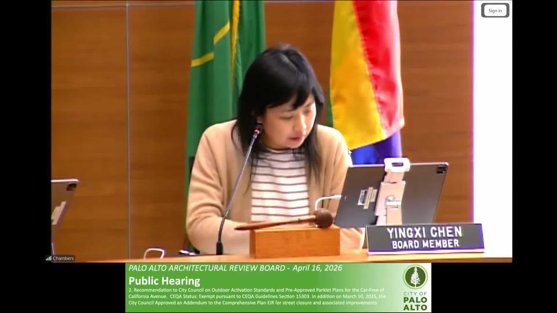 Palo Alto ARB backs standards and preapproved parklet plans for California Avenue