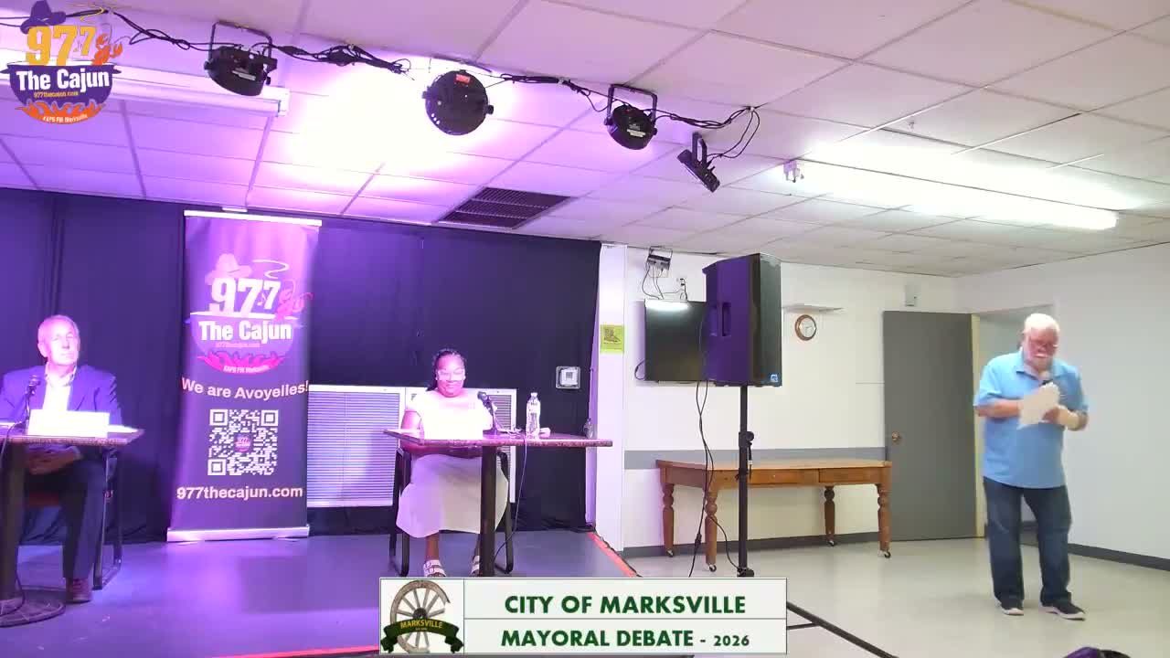 Candidates outline differing plans on water, taxes and economic growth in Marksville debate