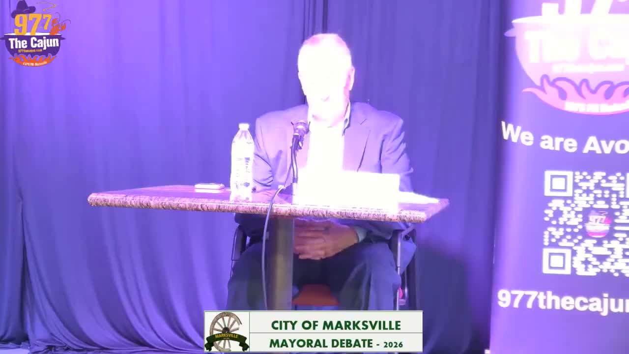 Candidates clash on policing and crime stats at Marksville mayoral debate