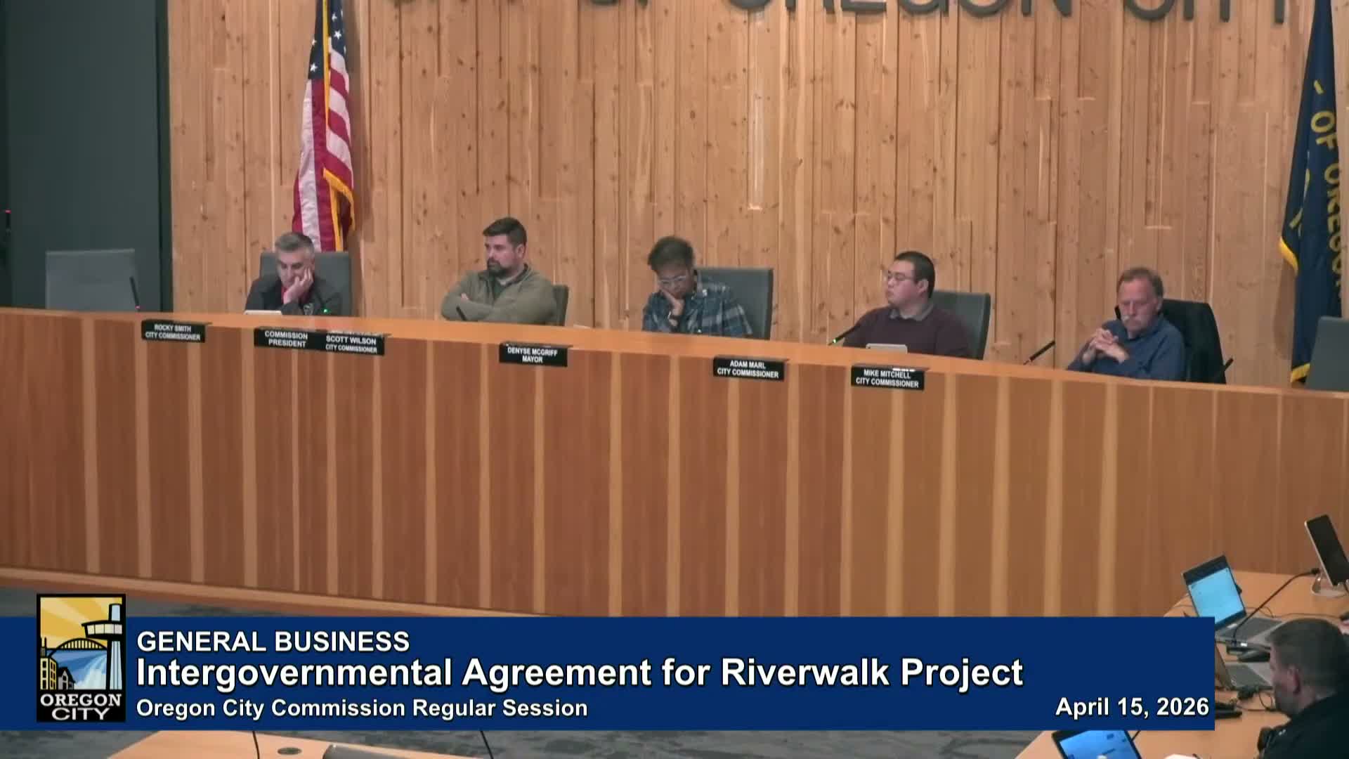 Oregon City approves $12.5 million Riverwalk IGA with Confederated Tribes of Grand Ronde