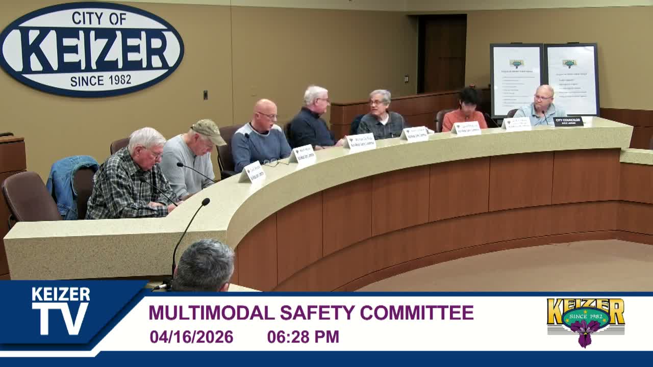 Keizer committee sets priorities for tentative June 8 work session with council