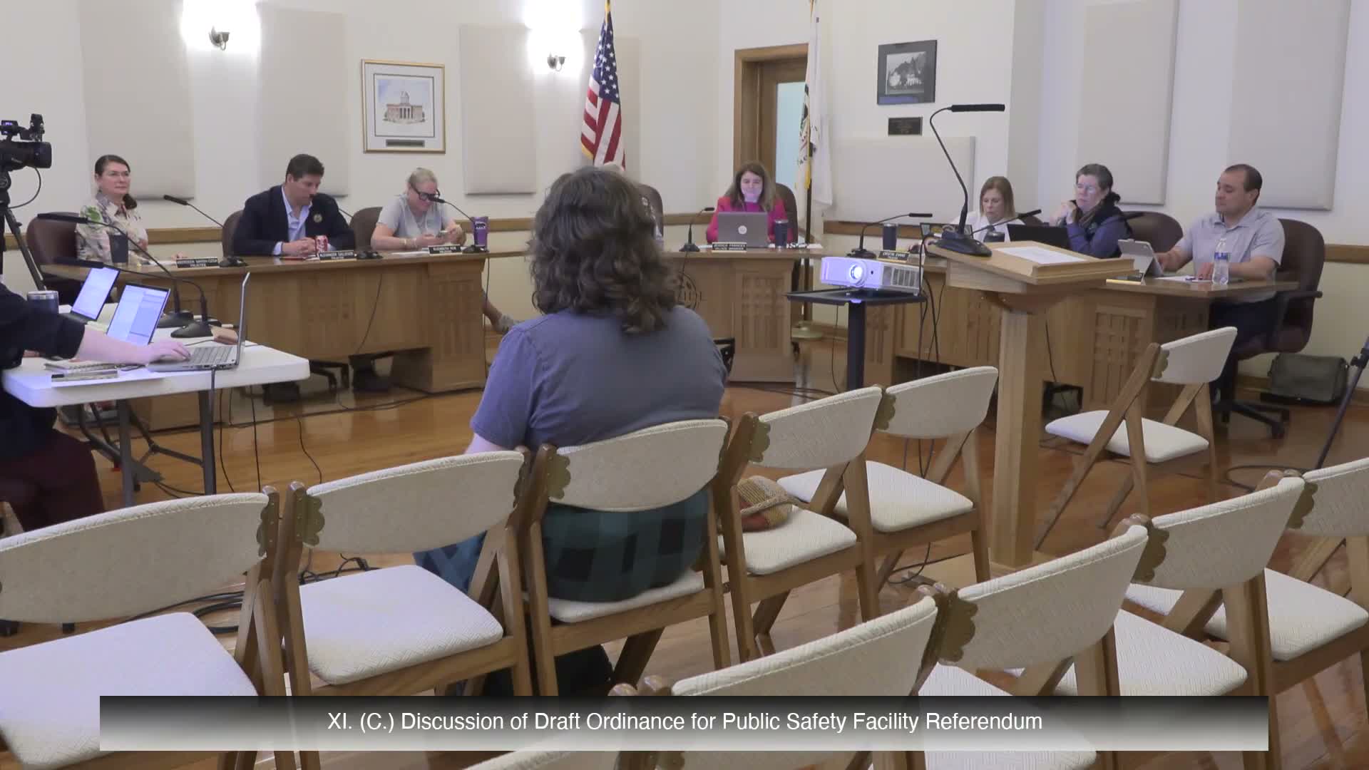 Riverside board reviews draft referendum language, timeline for April 2027 public‑safety facility vote