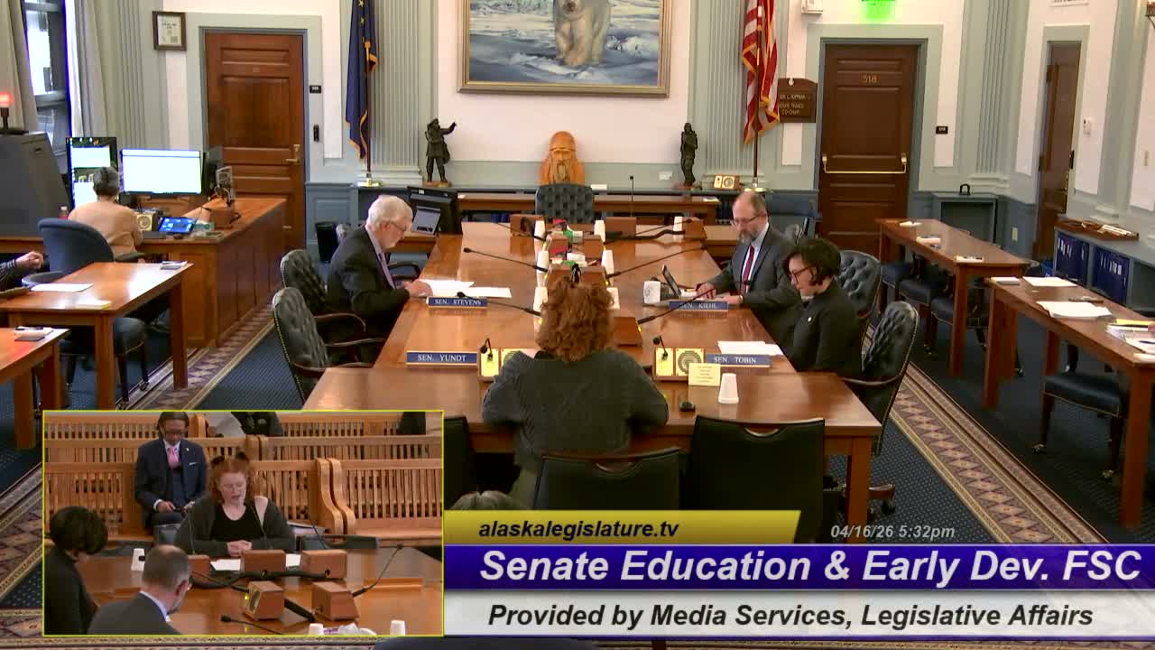 Senate finance subcommittee backs FY27 education budget, recommends $441 million for Department of Education and Early Development