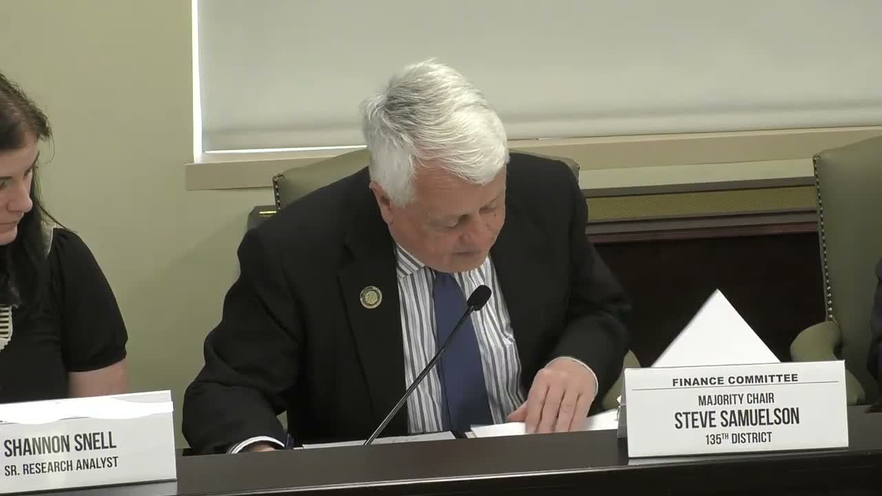Finance committee adopts amendment and reports temporary sales-tax exemption for new nonprofits (HB 2305)