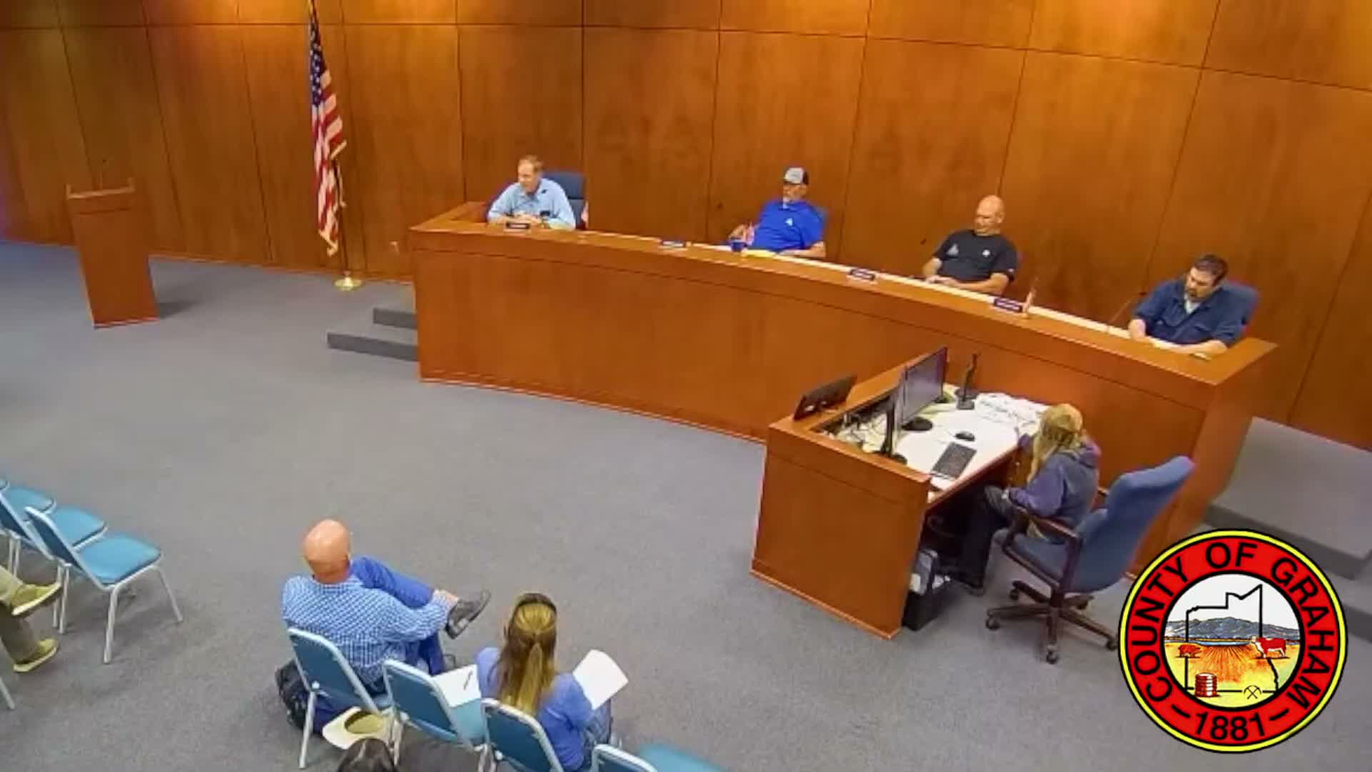 Chair closes Graham County Commission meeting after lack of quorum; public comments deferred to May 20