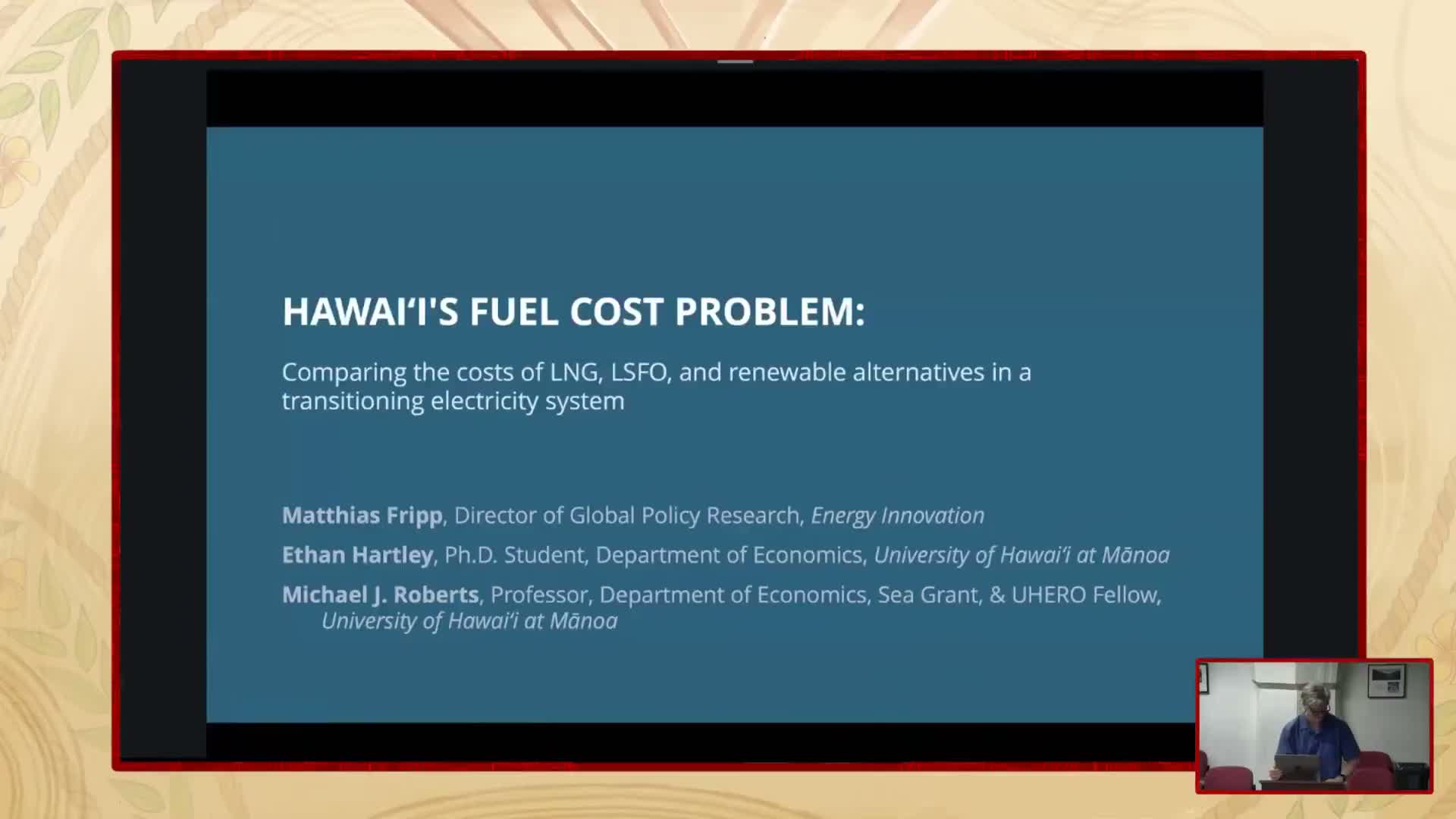 UHERO modelers tell Hawaii committee LNG plan is unlikely to beat renewables-plus-storage