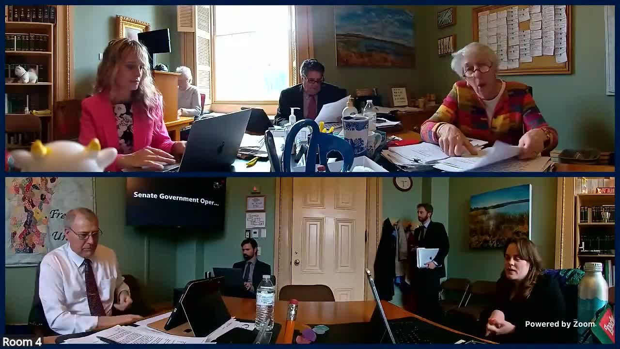 Committee plans to move regional governance bill and delay tech bill presentation; 15‑minute break called