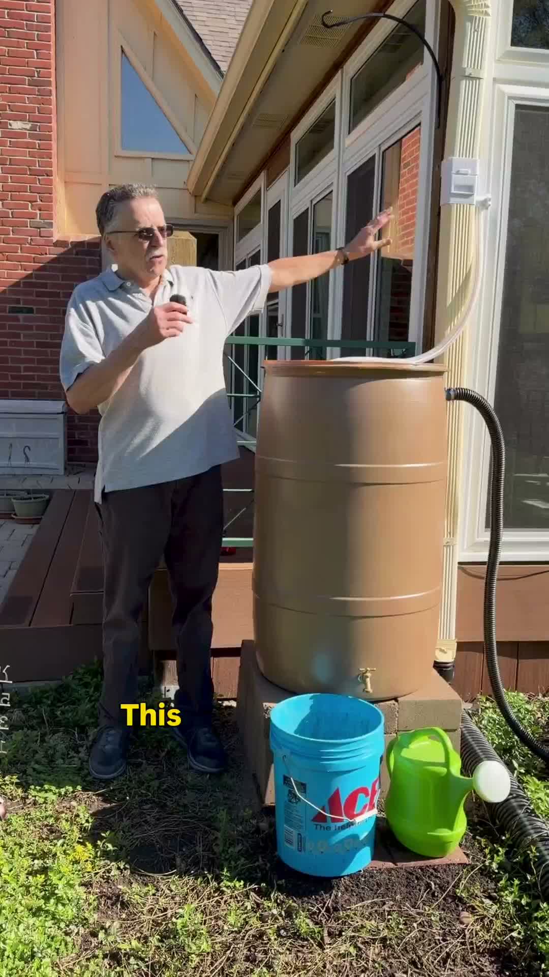 Residents showcase rain barrels and roof diverter at Johnson County "Contain the Rain" event