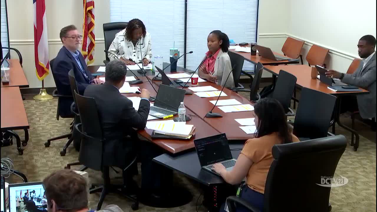 DeKalb ops committee debates 'unanimous consent' threshold for consent agenda and walk-on items