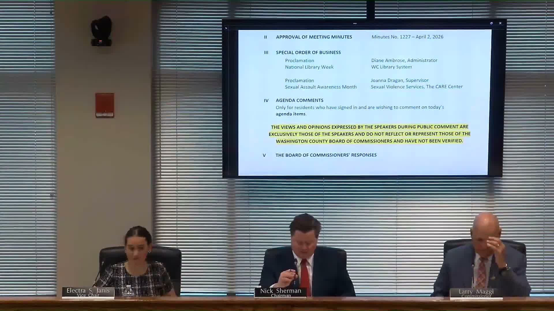 Washington County proclaims April 2026 Sexual Assault Awareness Month; care center urges residents to wear teal ribbons
