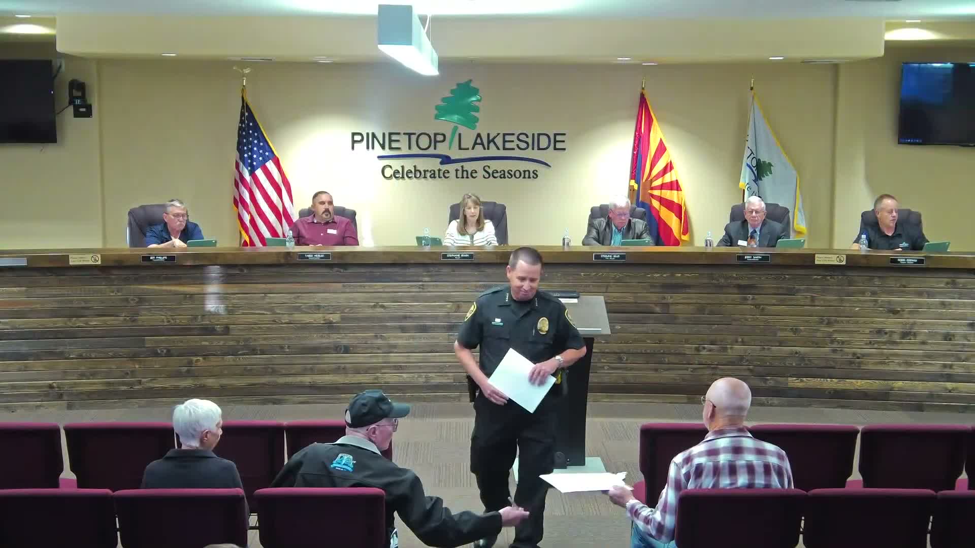 Town manager updates council on staffing, roadwork, police activity and community events