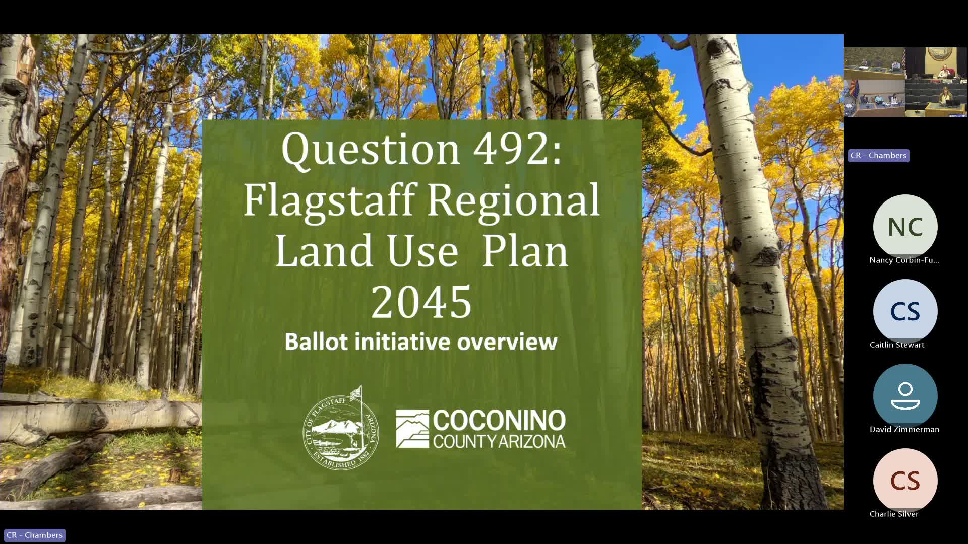 City planning staff brief commission on Flagstaff Regional Land Use Plan 2045 and upcoming ballot question