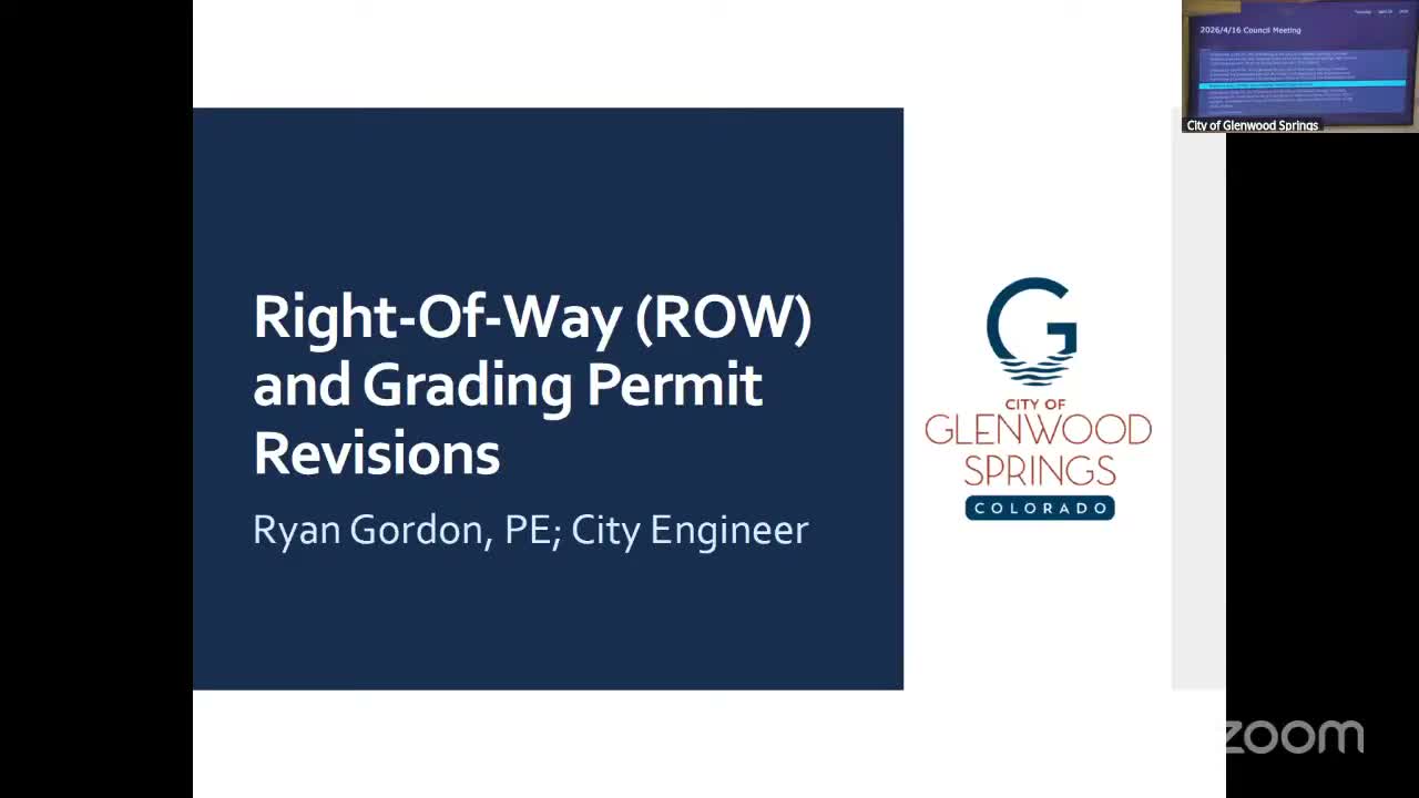 Council approves higher right-of-way fees and penalties; grading-permit revisions continued for more work