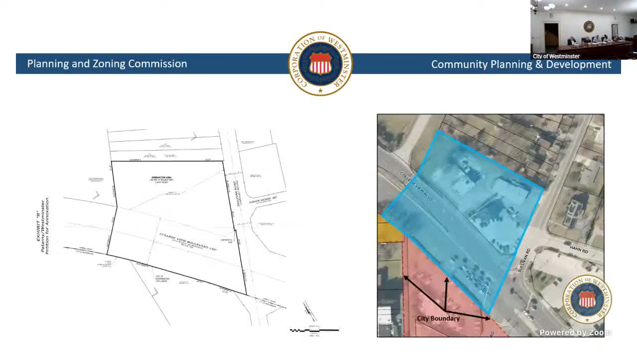Planning commission recommends Annexation 72 (10 Sullivan Road) to mayor and common council