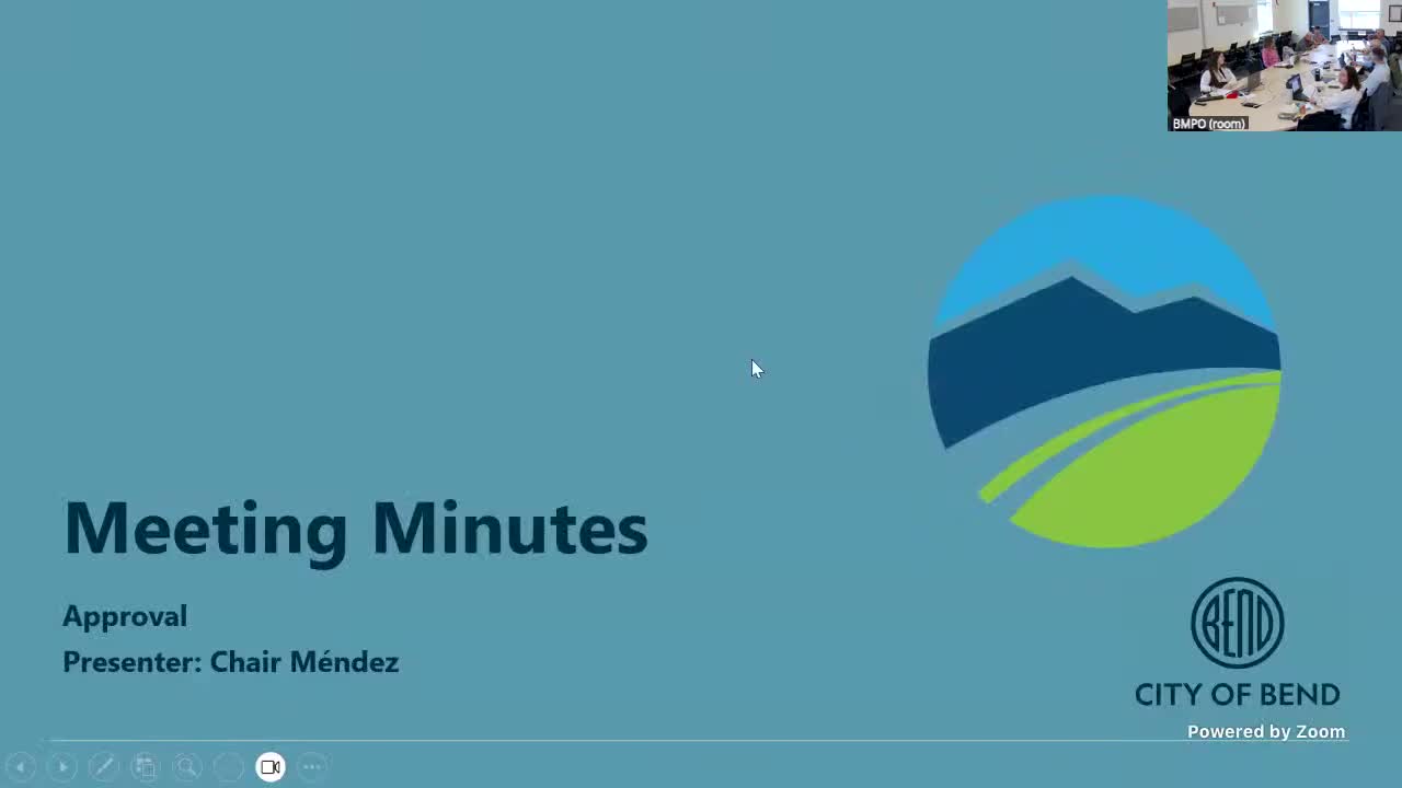 Bend MPO board adopts FY27 budget, UPWP amendment and 2027–2030 MTIP; minutes approved