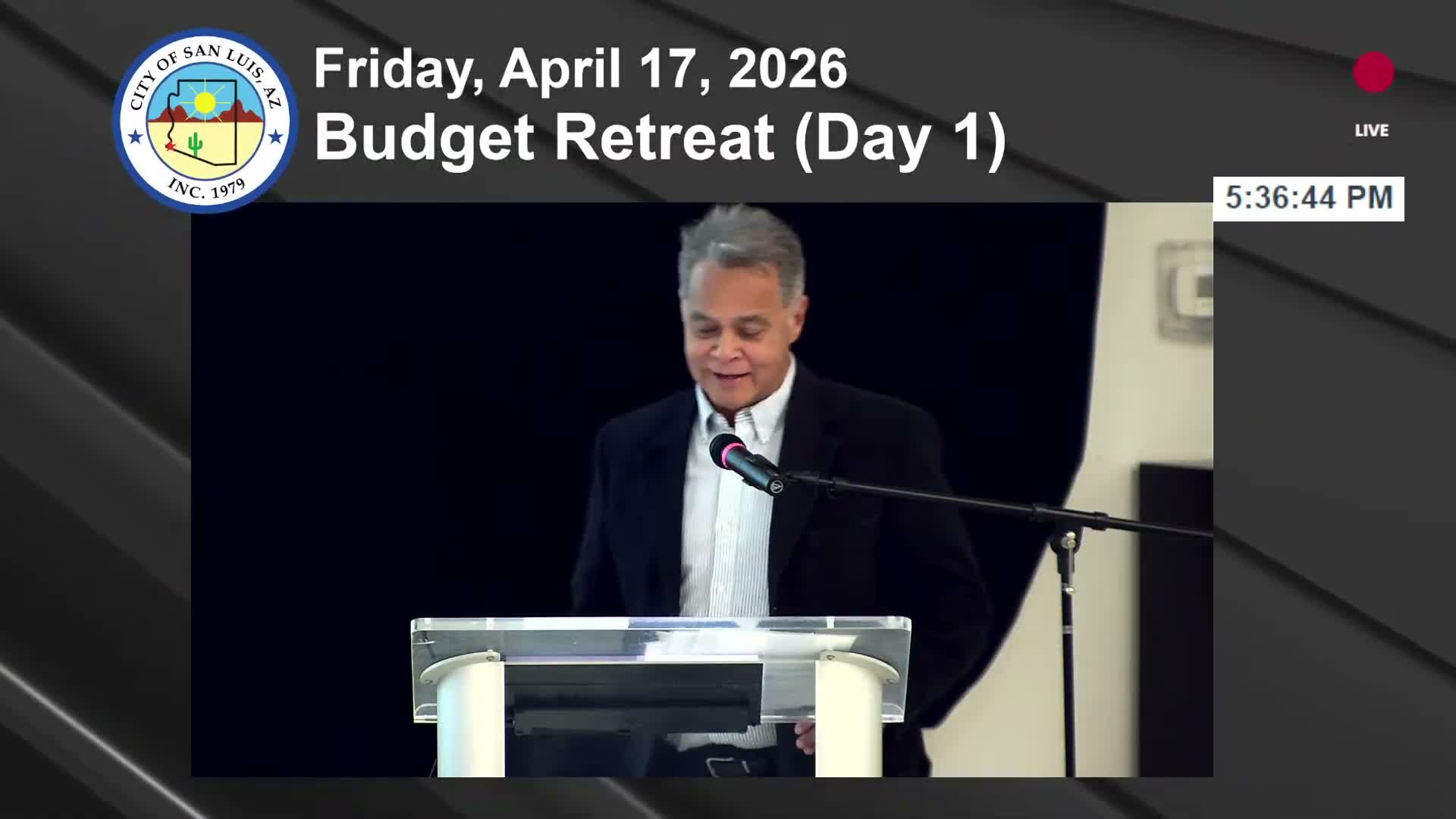 Consultant outlines five‑year CIP for San Luis and says bonds/secondary property tax are options; staff to seek public input